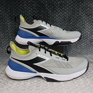 Diadora Finale All Ground Men's Tennis Grey Sneakers Athletic Shoes Size 12